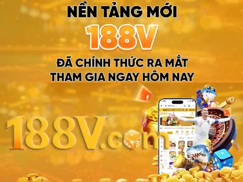 Giao diện trang chủ tải app 188v trên điện thoại di động